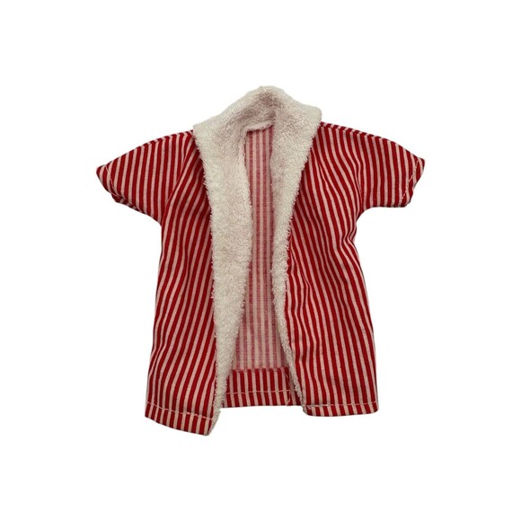 VINTAGE 1961 BARBIE KEN SWIMSUIT SET W/SHOES ORIGINAL RED White Striped  #750 - Picture 2 of 4